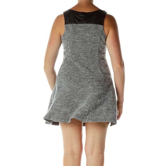 Sanctuary Black White Mottled Work Dress - Picture 3 of 3